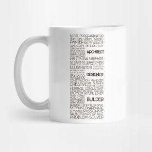 Me as Architect (black text) Mug